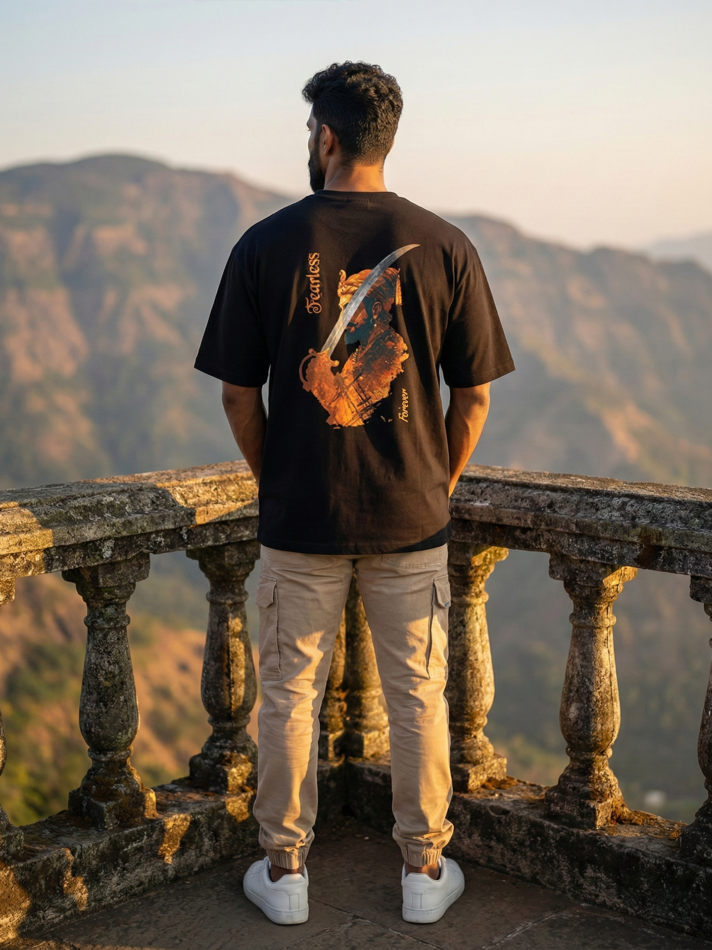 Shivaji Maharaj "Fearless Forever" | Unisex Oversized T-Shirt