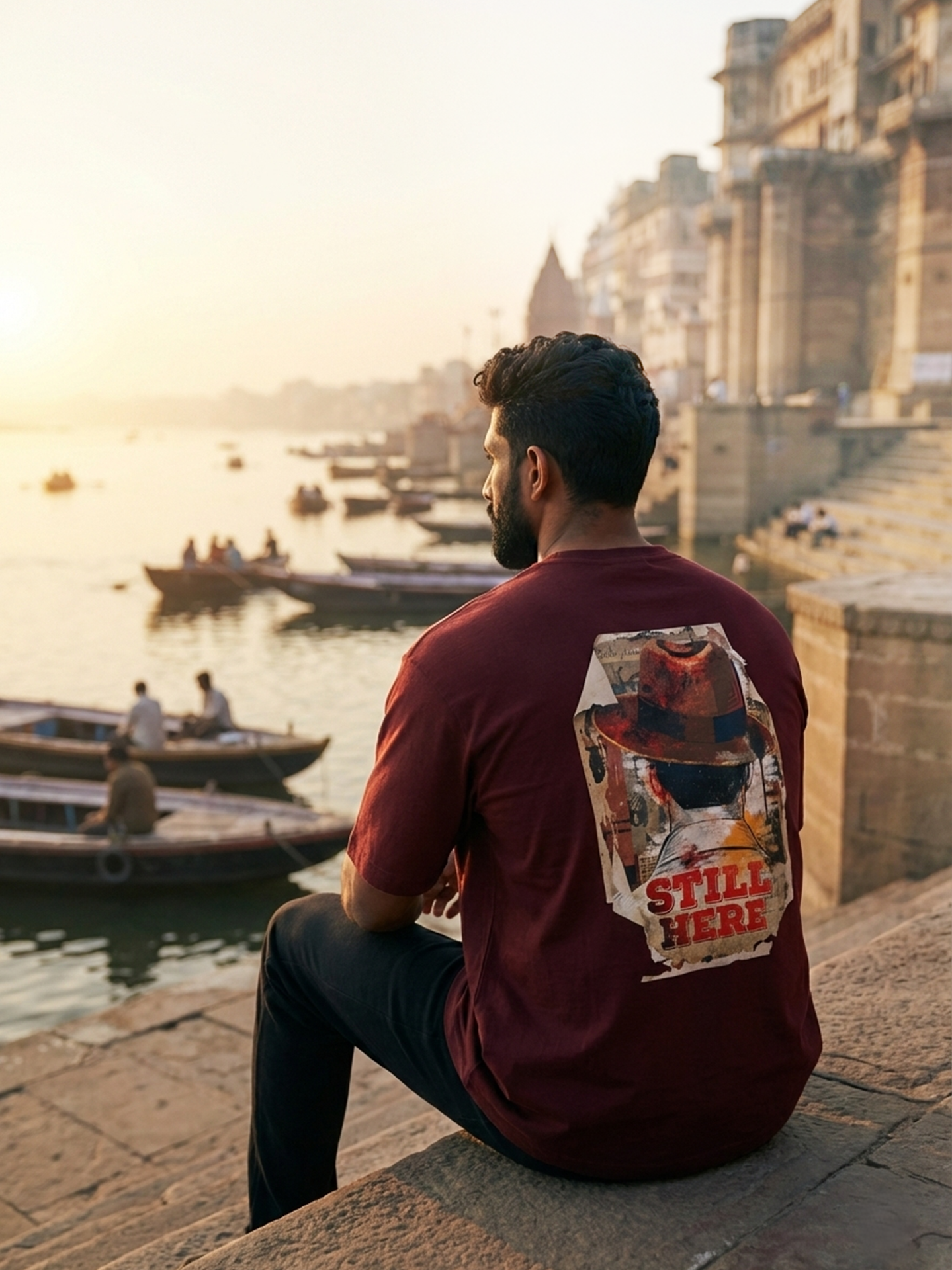 Bhagat Singh "Still Here" | Unisex Oversized T-Shirt